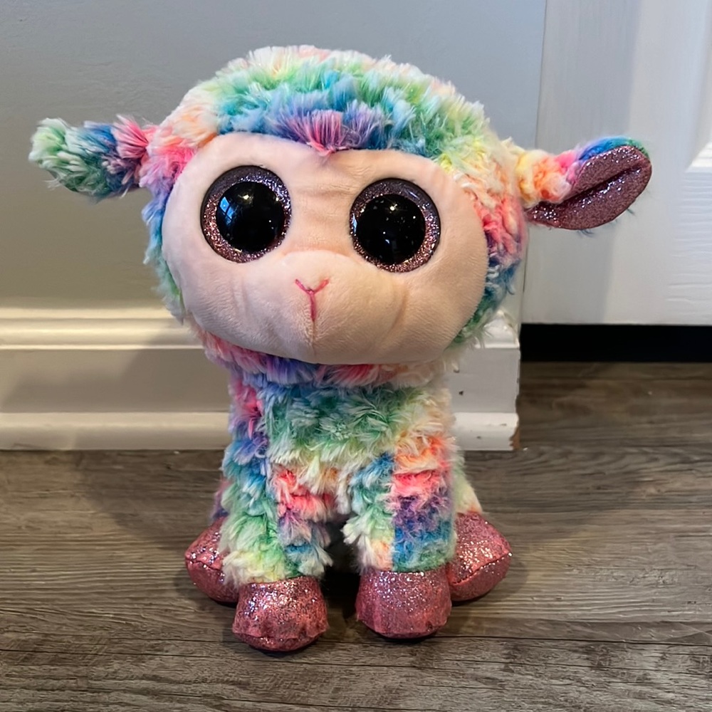 TY Rainbow Lamb Plush